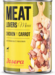 Josera Meat Lovers Wet Food Dogs in Cans with Carrot and Chicken Gluten-Free 400gr