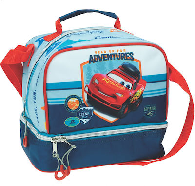 Fisher Price Isothermische Schulter-Lunch-Tasche 4.5Es Blau Disney Autos L20 x B15 x H21cm