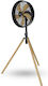 Izzy IZ-9025 Pedestal Fan 80W Diameter 46cm Black