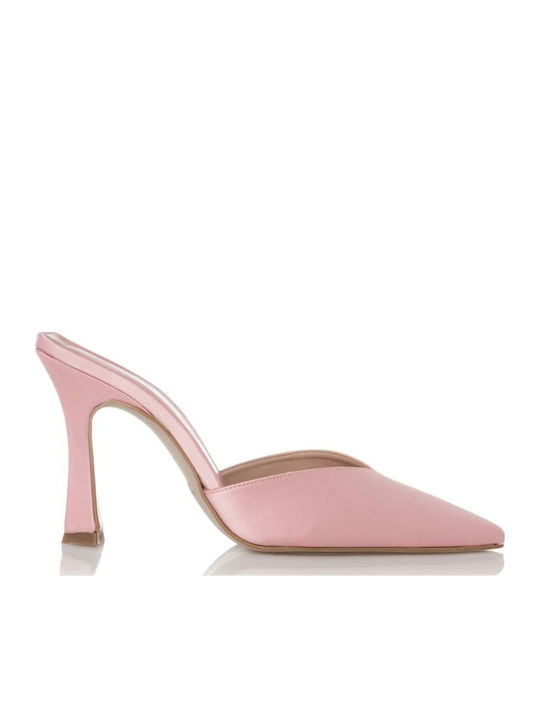 Sante Satin Mule cu Subțire cu gleznă înaltă To...