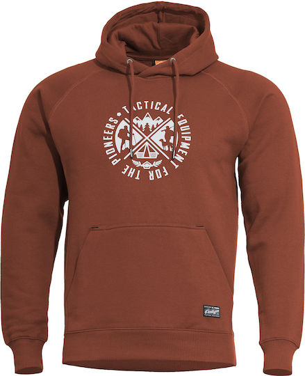 Pentagon Sweatshirt Maroon Red