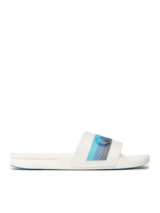 Quiksilver Rivi Wordmark Slapi Bărbați Albi
