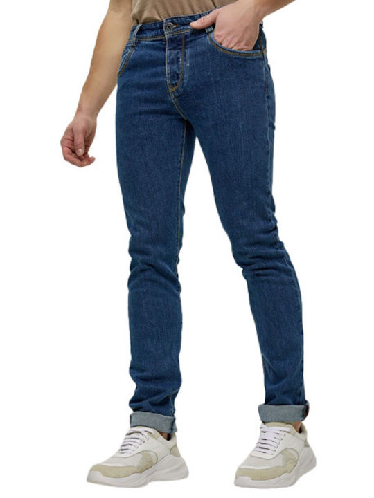Edward Jeans Derron Men's Denim Elastic Trousers Slim Fit DARK BLUE DENIM