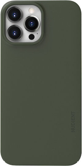 Nudient Thin Back Cover Plastic 1mm Pine Green (iPhone 13 Pro Max)
