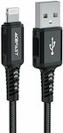 Acefast C4-02 Împletit USB-A la Cablu Lightning Negru 1.8m