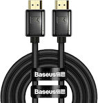 Baseus HDMI 2.1 Braided Cable HDMI male - HDMI male 1m Μαύρο