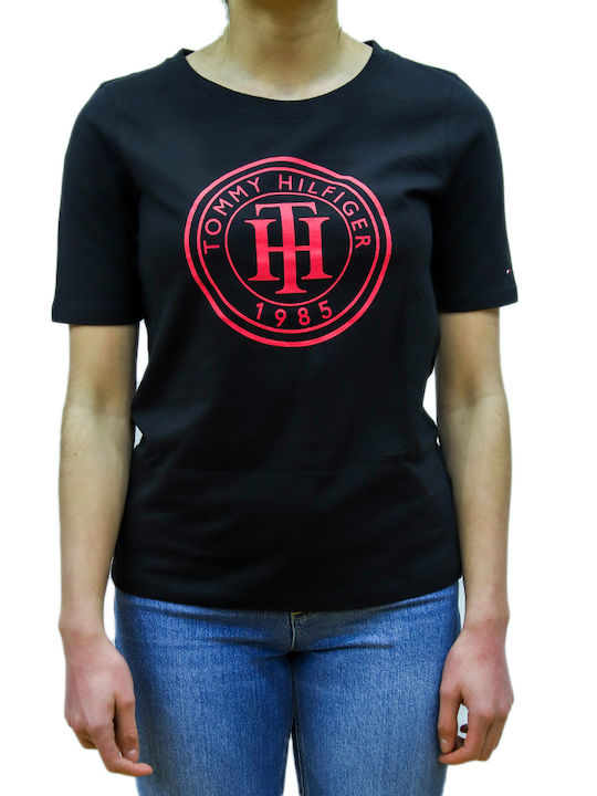 Tommy Hilfiger Women's T-shirt Black WW0WW33525-BDS