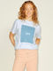 Jack & Jones Γυναικείο T-shirt Baby Blue με Στάμπα