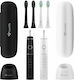 TrueLife SonicBrush Compact Duo Electric Toothbrush with Timer and Travel Case Black / White