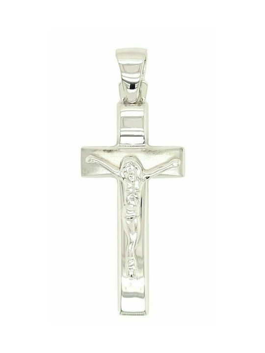 Mertzios.gr Cross with the Crucified from Silver