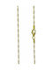 Mertzios.gr Silver Chain Neck Gold-plated Length 50cm