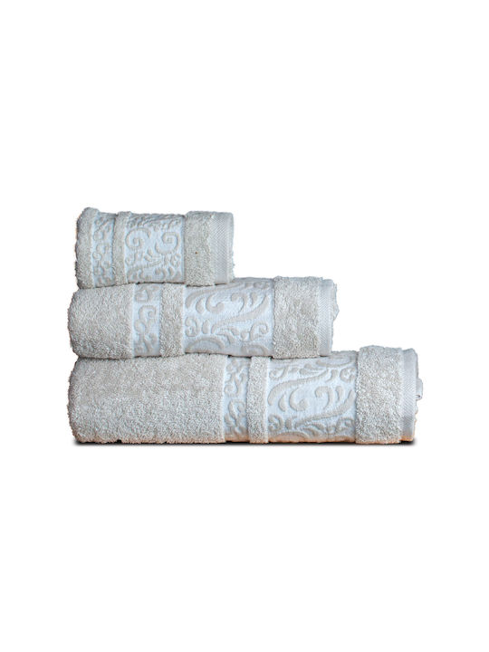 SB Home Πετσέτα Χεριών Enri 30x50εκ. Crystal Βάρους 460gr/m²