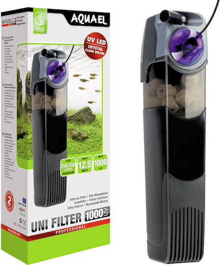 Aquael Uni 1000 UV Εσωτερικό Φίλτρο για Ενυδρεία με Χωρητικότητα έως 350lt