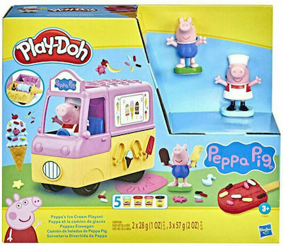 Hasbro Play-Doh Plasticine - Game Peppa's Ice Cream Playset for 3+ Years, 5pcs F3597