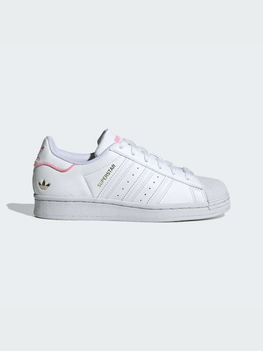 Adidas Παιδικά Sneakers Superstar Cloud White / Cloud White / Pink