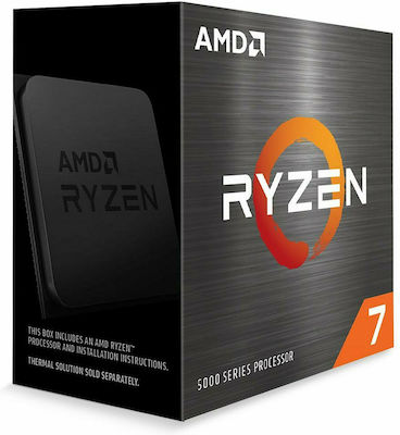AMD Ryzen 7 5700X 3.4GHz Επεξεργαστής 8 Πυρήνων για Socket AM4 σε Κουτί