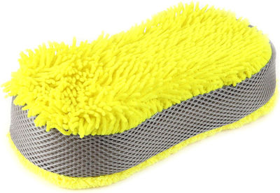 AMiO Cleaning For Car 2 Επιφανειών με Μικροΐνες Κίτρινος 1pcs