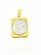 Mertzios.gr Zwillinge Anhänger Kinder Amulett Beidseitig aus Gold 14K ZW0462KL