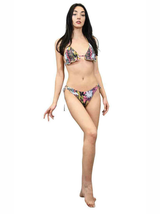 Modern Ocean Set Bikini Floral Τριγωνάκι Brazil