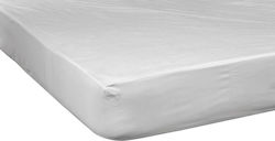 Beauty Home Single Waterproof Terry Mattress Cover Fitted White 2021420000010 90x200+30cm