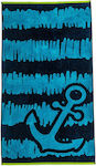 Melinen Anchor Πετσέτα Θαλάσσης Μπλε 160x86εκ.