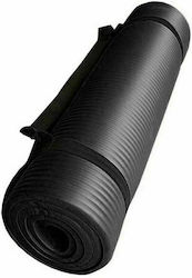 Softee 24498.001 Exercise Mat Black with Carry Strap (120x60cm)