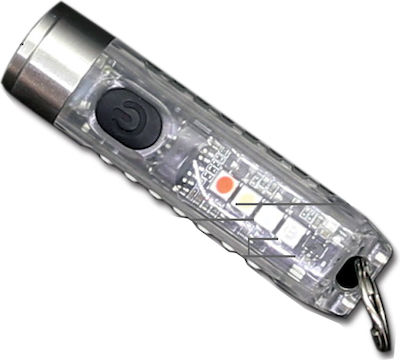AlpinPro Wiederaufladbar Schlüsselanhängerlampe LED Wasserdicht IP65 mit maximaler Helligkeit 400lm