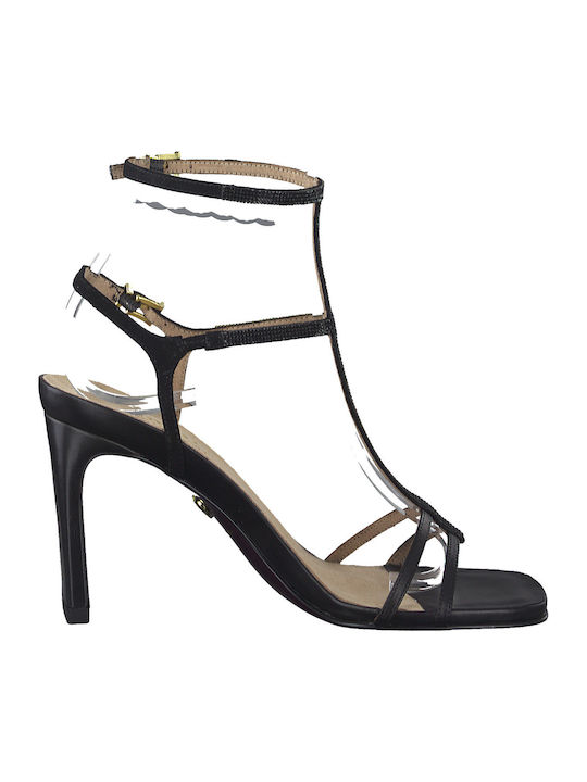 Din piele Sandale Negre