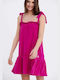 Funky Buddha Summer Mini Dress Fuchsia