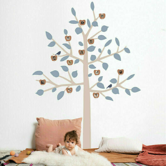 Mimi'lou Autocolant Decorativ pentru Copii Perete Big Family Tree Baby Blue