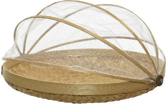 Kaemingk Ψωμιέρα με Καπάκι από Bamboo Καφέ 25x25x7cm
