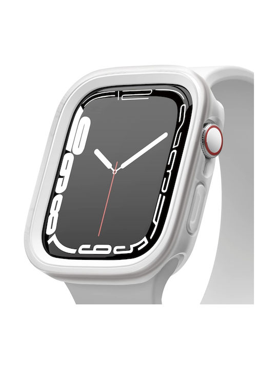 Elago Duo Carcasă de Plastic Transparent/White pentru Apple Watch 45mm