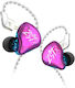 KZ Ακουστικά Ψείρες In Ear ZST X Hybrid Μωβ