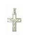 Mertzios.gr Cross with the Crucified from Silver