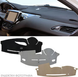 Car Dashboard Cover Alcantara without Emblem for Hyundai i30 III with Speakers Black Colour