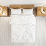Astron Italy Hotelbettlaken Weiß Halbdoppel 180x280cm Baumwolle und Polyester 1Stück