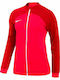 Academy Pro Women's Short Sports Jacket for Spring or Autumn Red