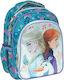 Gim Frozen School Backpack For Kindergarten With Water Bottle Holder Blue