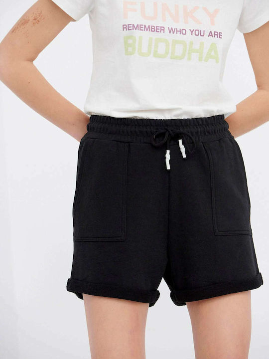 Funky Buddha Women's High-waisted Sporty Shorts...