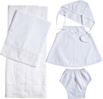 Nuova Vita Baptism Towel Set Λ192 Λευκό
