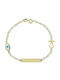 Filva Oro Kids Bracelet ID from Gold 14K with Evil Eye
