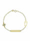 Filva Oro Kids Bracelet ID from Gold 14K with Evil Eye