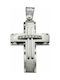 Mertzios.gr White Gold Cross 14K