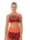 Sheer Women's Sports Bra without Padding Red