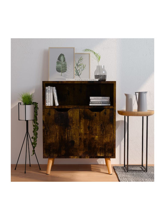 Wooden Buffet Καπνιστή Δρυς L60xW30xH72cm