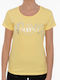Women's T-shirt Floral Yellow