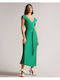 Ted Baker Summer Midi Dress Green