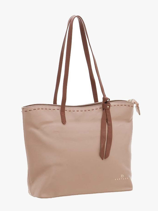Bartuggi Γυναικεία Τσάντα Shopper Ώμου Taupe