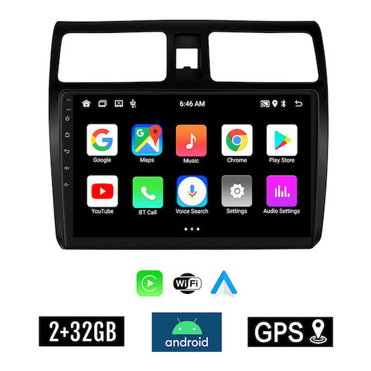 Kirosiwa Car Audio System for Suzuki Swift 2005-2011 (Bluetooth/USB/AUX/WiFi/GPS/Apple-Carplay/Android-Auto) with Touch Screen 10"