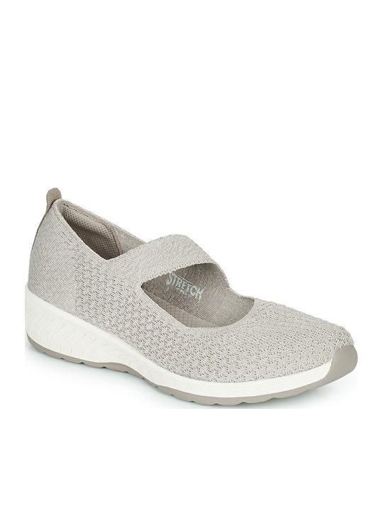 Skechers Up Lifted Γυναικείες Μπαλαρίνες με Λου...